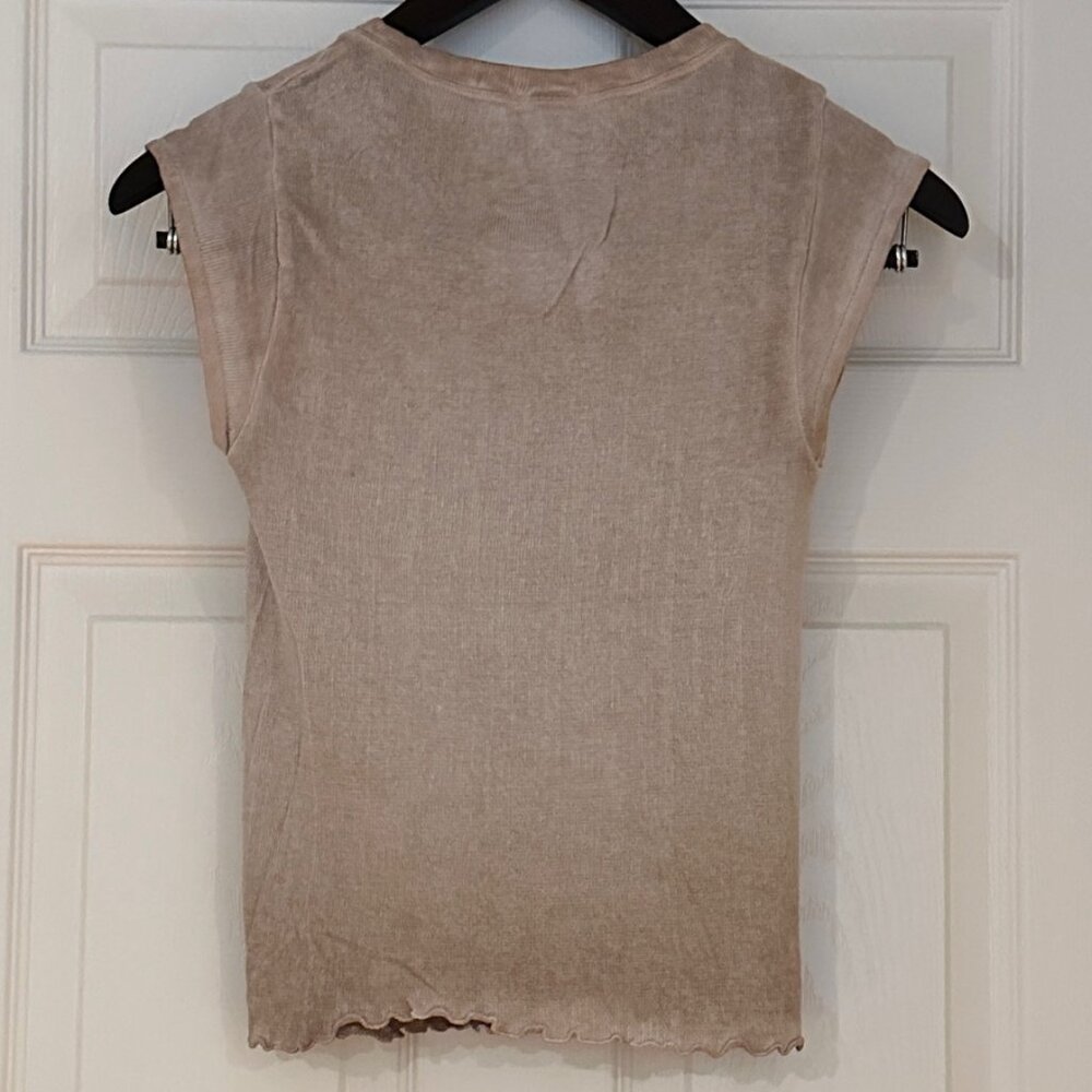 FP Movement Mineral Wash Ribbed Ruffle Tee - Picture 5 of 7